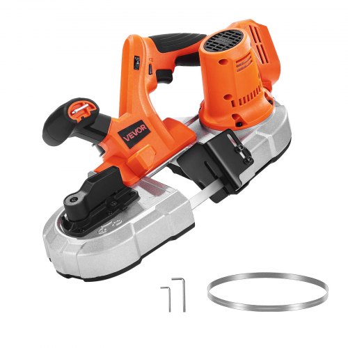 Nešiojamas juostinis pjūklas VEVOR BW2110, 65 mm pjovimo gylis.