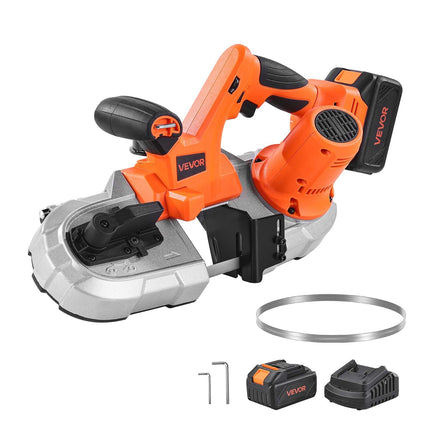 Akumuliatorinis juostinis pjūklas VEVOR BW2110, 65 mm pjovimo gylis