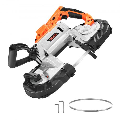 Akumuliatorinis juostinis pjūklas VEVOR BW2111, 127 mm pjovimo gylis