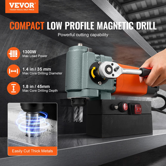 Magnetinės gręžimo staklės VEVOR 8840E, 1300 W