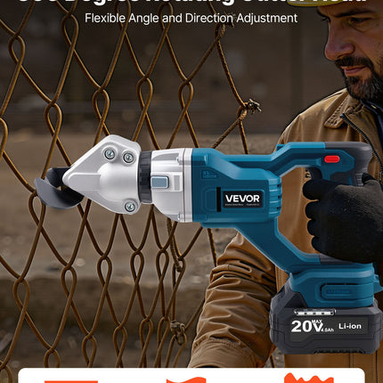 Akumuliatorinės skardos žirklės VEVOR HJ9121-220V, 20V