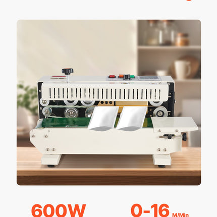 Horizontali maišelių sandarinimo mašina VEVOR 900MWSJ, 600W