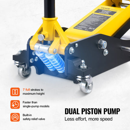 Žemo profilio domkratas VEVOR WD-B-02000-B00-0, 2 t