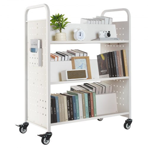Knygų vežimėlis VEVOR HXTC-3WD, 150 kg keliamoji galia