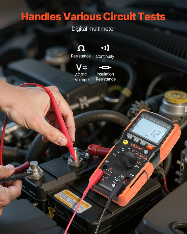 Skaitmeninis multimetras VEVOR SS103, 1000V AC/DC