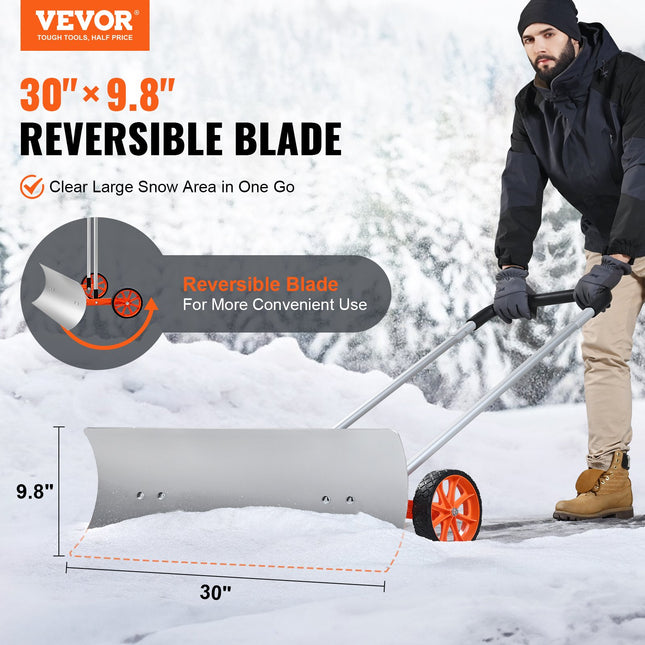 Sniego stumtuvas su ratais VEVOR CY-SL24, 76 cm pločio