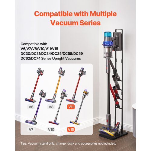 Dulkių siurblio stovas VEVOR HLXCQJ-C02, suderinamas su Dyson V6-V15