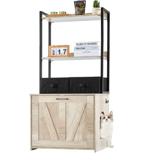 Kačių tualeto spintelė VEVOR CWM002, 127 cm aukščio