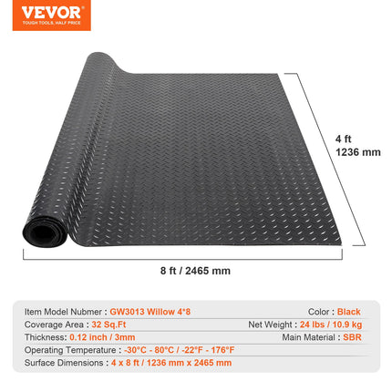 Guminė grindų danga VEVOR GW3013, 3 mm storio