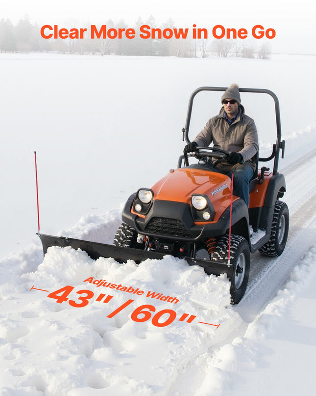 Sniego stumtuvas VEVOR ATV-001J-60, 109/152 cm plotis