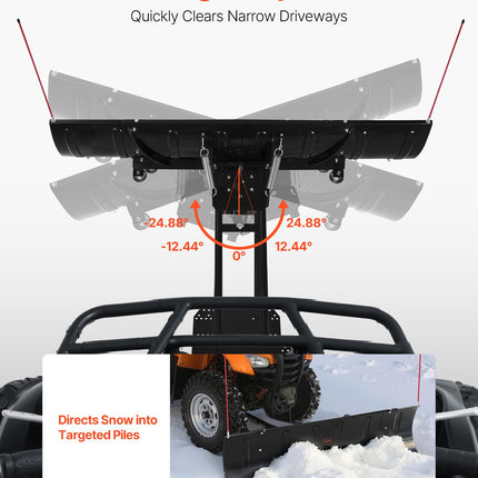 Sniego stumtuvas VEVOR ATV-001J-72, 109/183 cm reguliuojamas plotis