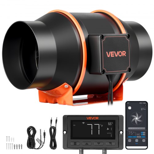 Kanalinis ventiliatorius VEVOR HF-150PE, 683 m³/h