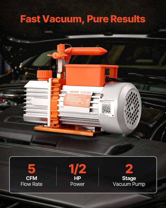 Vakuuminis siurblys VEVOR 2RS-1, 142 l/min
