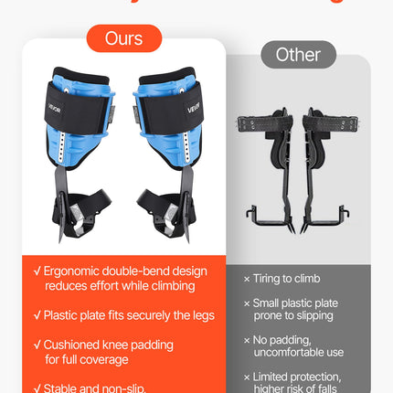 Medžių laipiojimo nagai VEVOR ROPE-G-011, 159 kg keliamoji galia