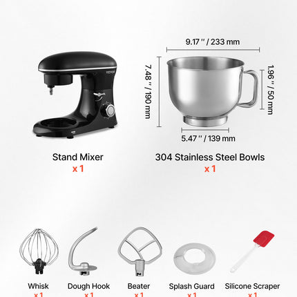 Virtuvinis kombainas VEVOR SM-1560N, 1400 W
