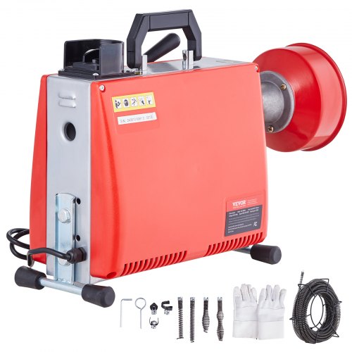 Vamzdžių valymo mašina VEVOR 20m x 16mm, 250W