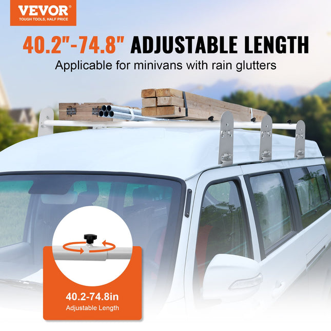 Mikroautobuso stogo bagažinė kopėčioms VEVOR BYCD-005, 340 kg keliamoji galia