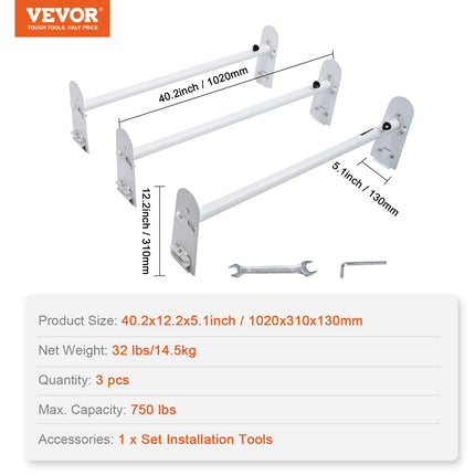 Mikroautobuso stogo bagažinė kopėčioms VEVOR BYCD-005, 340 kg keliamoji galia
