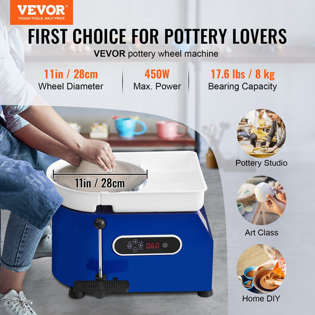 Keramikos žiedas VEVOR 450W, 28 cm skersmens