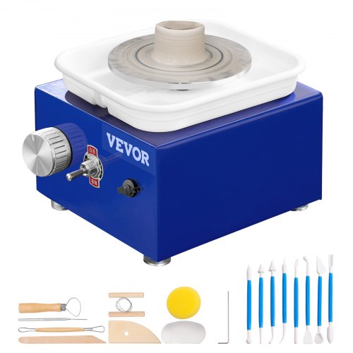 Miniatiūrinės žiedimo staklės VEVOR Mini Ceramic Wheel, 30W