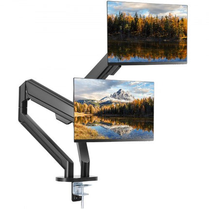 Dviejų monitorių laikiklis VEVOR ZD200, 33–88,9 cm ekranams