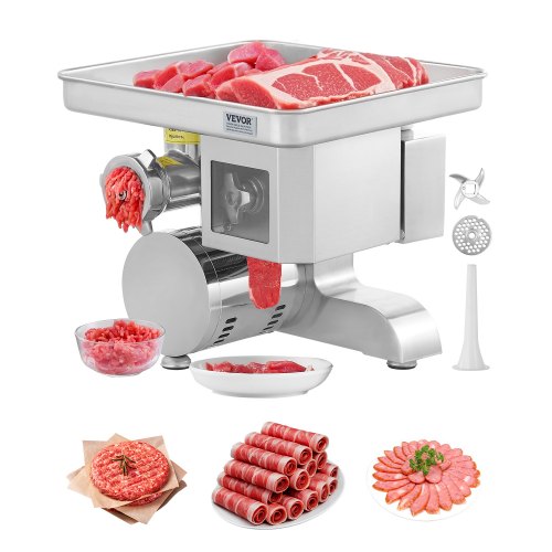 Elektrinė mėsos malimo mašina VEVOR JQ-90A-12, 5 kg/min