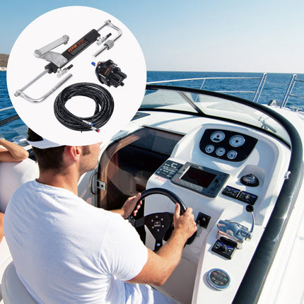 Hidraulinė pakabinamo variklio vairavimo sistema VEVOR HSX-90HP, iki 90 AG