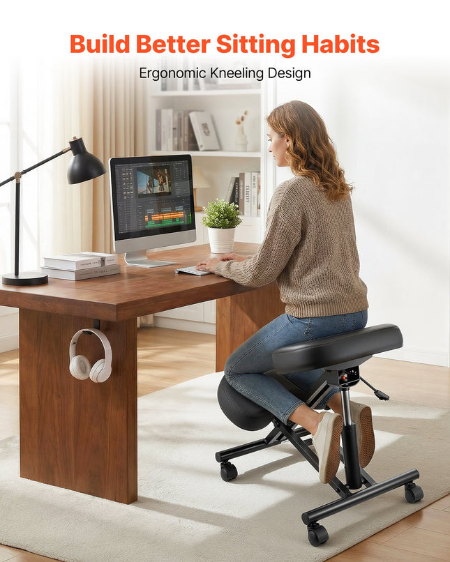 Ergonominė klūpėjimo kėdė VEVOR MST005-1, reguliuojamo aukščio
