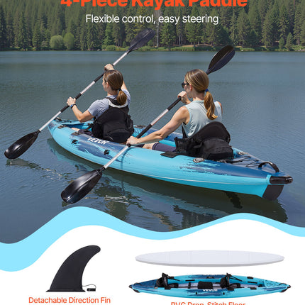Pripučiama baidarė VEVOR UP-KAYAK-08, 318 kg keliamoji galia