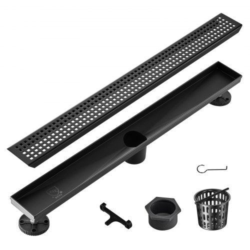 Linijinis dušo latakas VEVOR ZA3-24-G03-MB, 610 mm