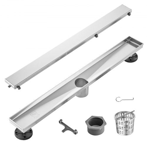 Linijinis dušo latakas VEVOR ZA3-24-T01-BR, 610 mm