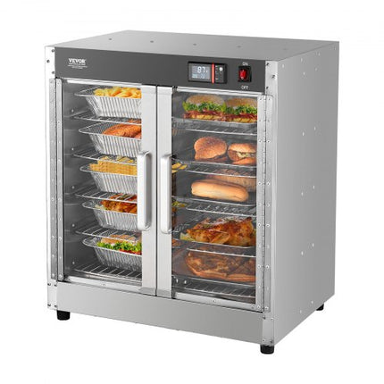 Maisto šildymo vitrina VEVOR FWHB-400*600-5, 5 lentynos, 850W
