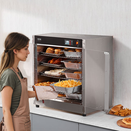 Maisto šildymo vitrina VEVOR FWHB-400*600-5, 5 lentynos, 850W