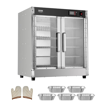 Maisto šildymo vitrina VEVOR FWHB-400*600-5, 5 lentynos, 850W