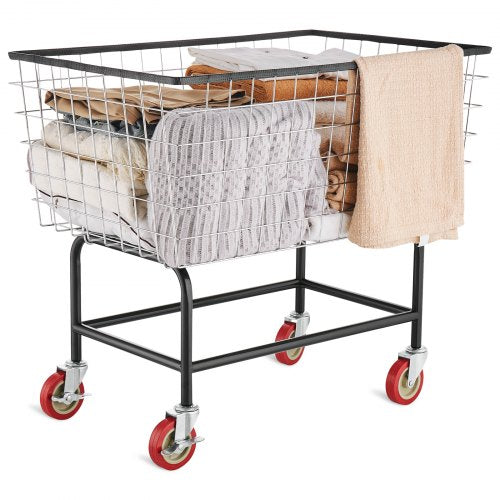 Vielinis skalbinių vežimėlis VEVOR 4.5 Bushel, 158 l talpa