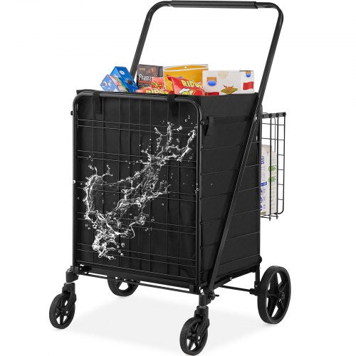 Sulankstomas pirkinių vežimėlis VEVOR ZZ 509-7, 150 kg keliamoji galia