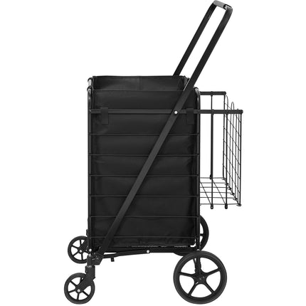Sulankstomas pirkinių vežimėlis VEVOR ZZ 509-7, 150 kg keliamoji galia