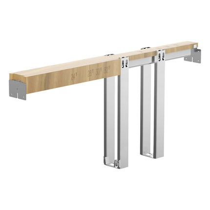 Stumdomų durų į sieną rėmo komplektas VEVOR XC39A-36A, 610–914 mm pločiui