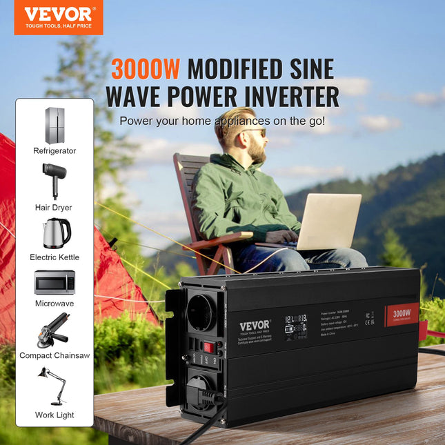 Įtampos keitiklis VEVOR SGM-3000W, 3000W