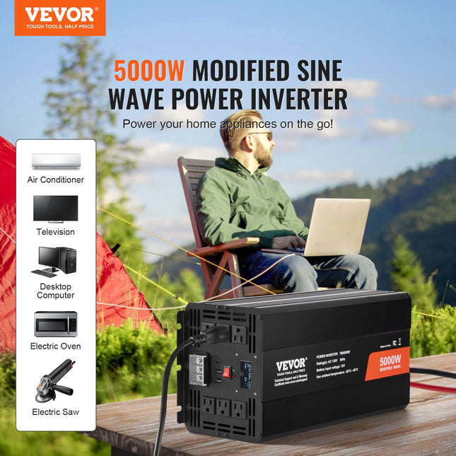 Įtampos keitiklis VEVOR TM5000W, 5000W
