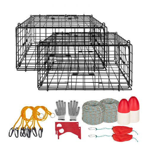 Krabų gaudyklė VEVOR DT-005, 62 x 62 x 30 cm (2 vnt.)