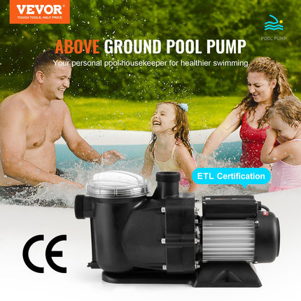 Antžeminių baseinų siurblys VEVOR HT777, 1500W (2 AG)