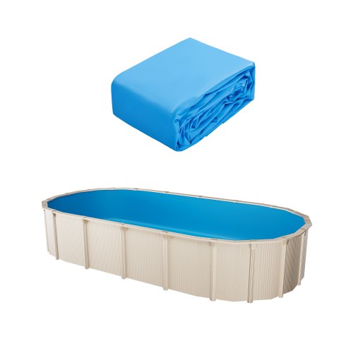 Ovalus baseino įdėklas VEVOR 730X375X132X0.4, 7,3 x 3,75 m