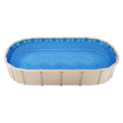 Ovalus baseino įdėklas VEVOR 15X30X54X0.32, 4,57 x 9,14 m