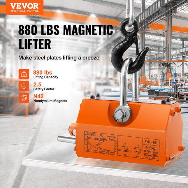 Magnetinis keltuvas VEVOR PML-400, 400 kg keliamoji galia