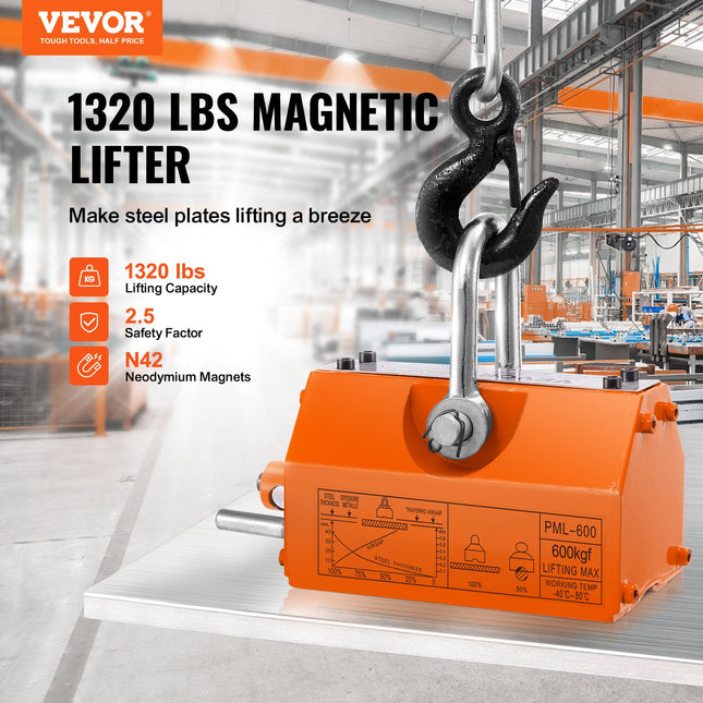 Magnetinis keltuvas VEVOR PML-600, 600 kg keliamoji galia