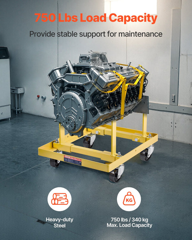 Variklio stovas VEVOR XXJD1500ZF, 340 kg keliamoji galia
