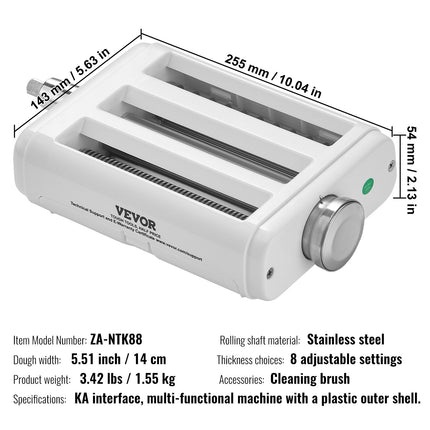 Makaronų gaminimo priedas VEVOR ZA-NTK88, 3-in-1 rinkinys