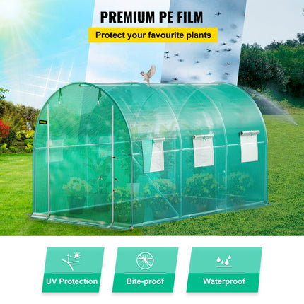 Tunelinis šiltnamis VEVOR VV-TG-1577GREEN, 3,7 x 2,1 x 2,1 m