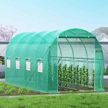 Šiltnamis tunelinis VEVOR VV-TG-1577GREEN, 4,5 x 2 x 2 m